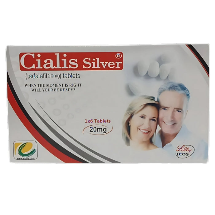 Cialis Silver Tablets Branded - Made In UK - 1 Packet