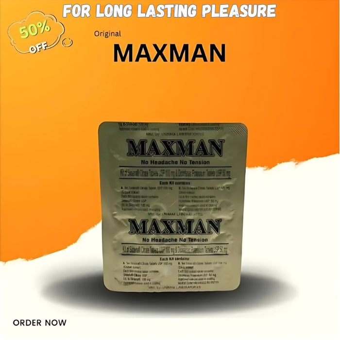 Original Maxman Timing Tablets - 100% Original - 1 Packet (10 Tablets)