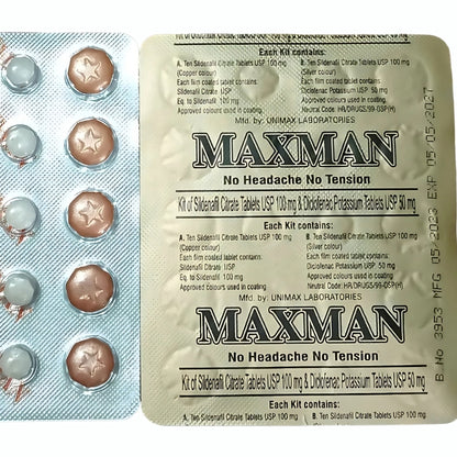 Original Maxman Timing Tablets - 100% Original - 1 Packet (10 Tablets)