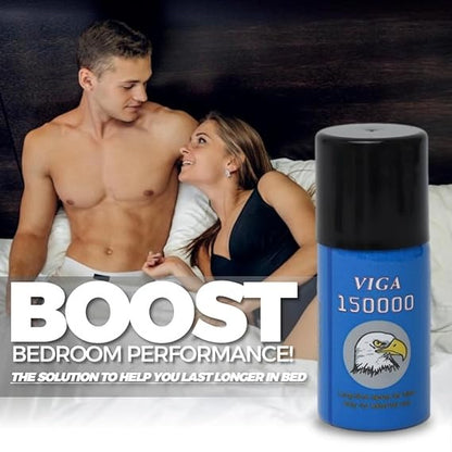 Super VIGA 150000 Blue Delay Spray for Men - Last Longer in Bed