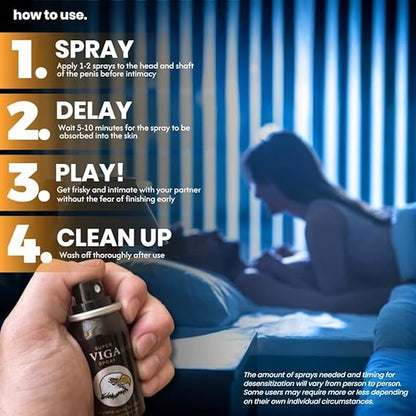 Super VIGA 50000 Delay Spray for Men - Last Longer in Bed